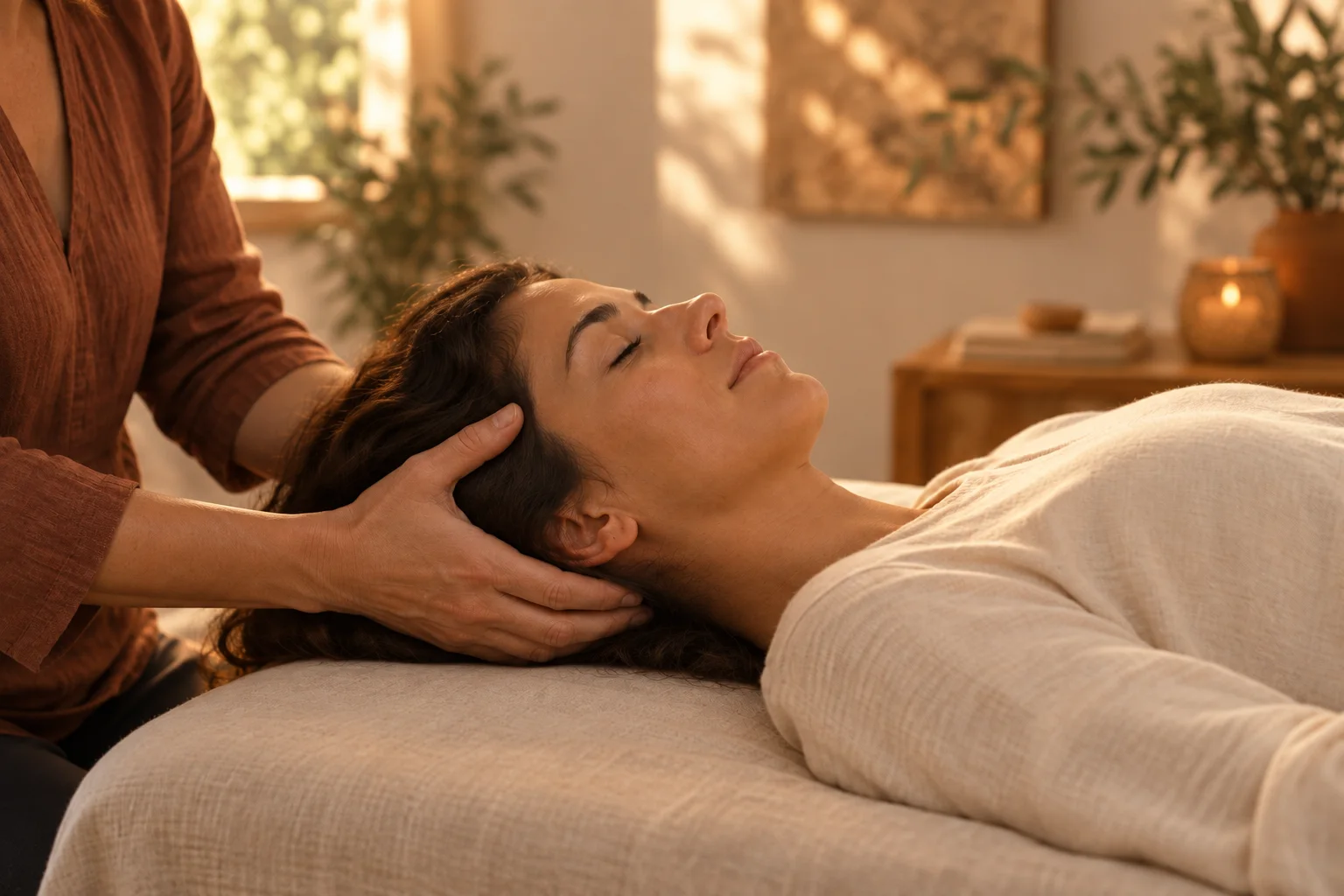 Sesión de Terapia Cráneo Sacral Biocuántica